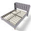 Velvet Grille-Panel Bed With Charging Station-459004536-459004537