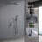 Shower System Shower Faucet Combo Set Wall Mounted With 10" Rainfall Shower Head And Handheld Shower Faucet