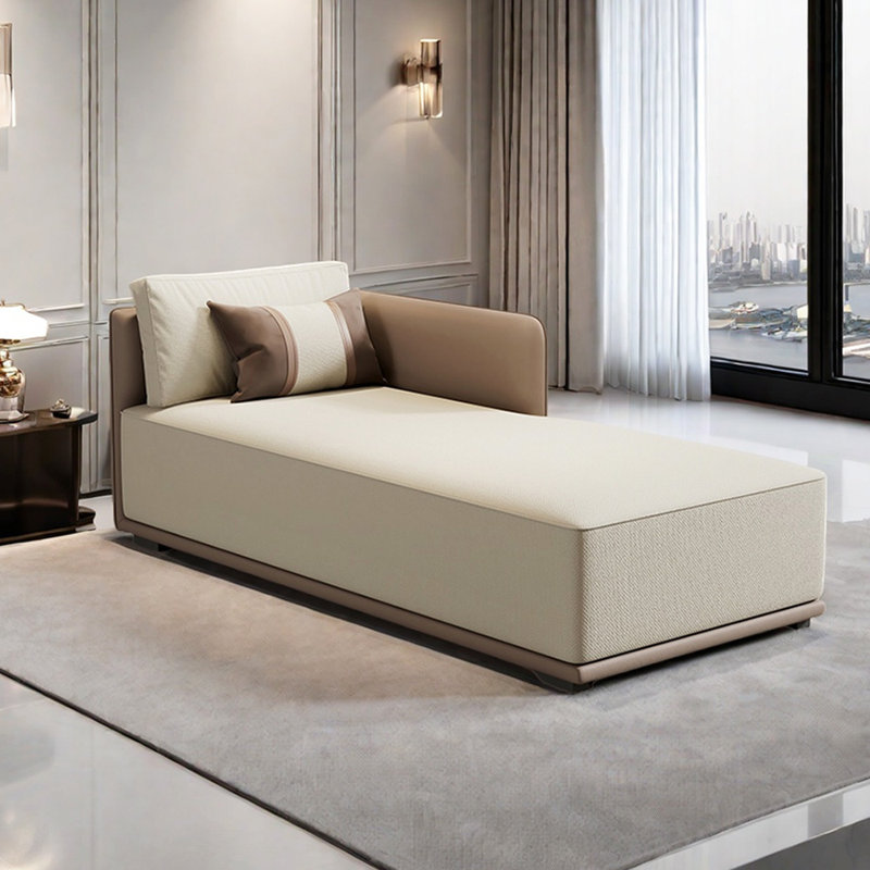 Chaises longues Modern, Orienté à gauche (vu de face), Beige