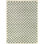 Tapis à poils longs sauge / crème à carreaux Walker