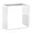 Clear Acrylic Coffee Table 21-Inch Rectangle Waterfall Design for Living Room or Bedroom Modern Style