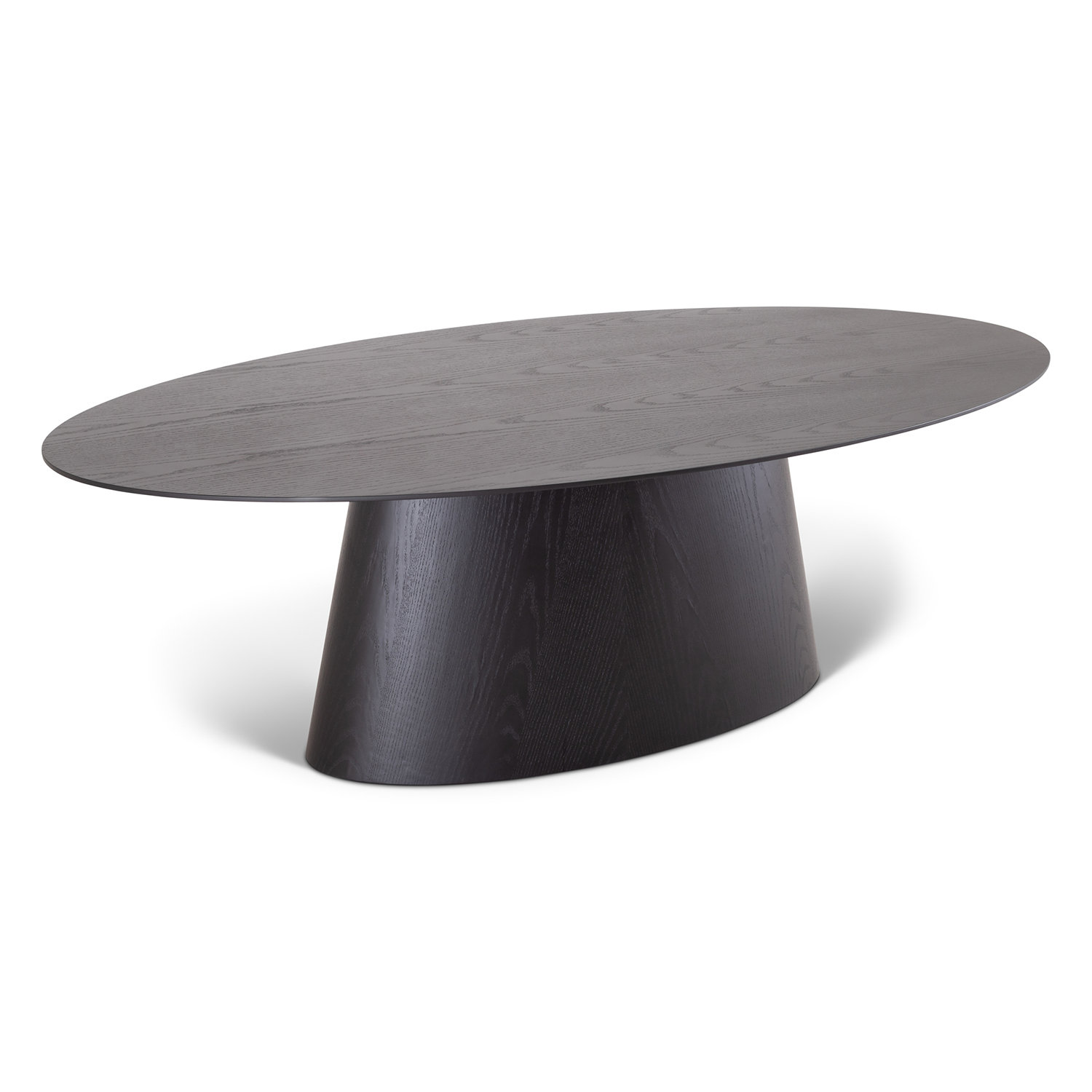 Nisrine 86" Oval Dining Table, Black
