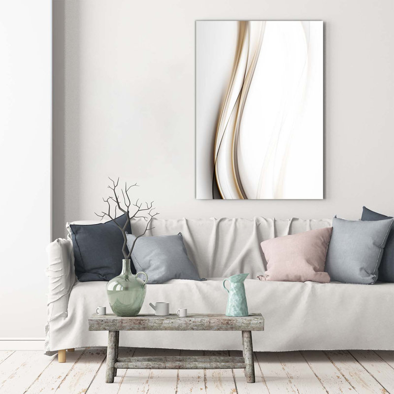Wave Abstraction - Wrapped Canvas Print