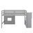 Twin Size Loft Bed With Storage Staircase And Window-119971408
