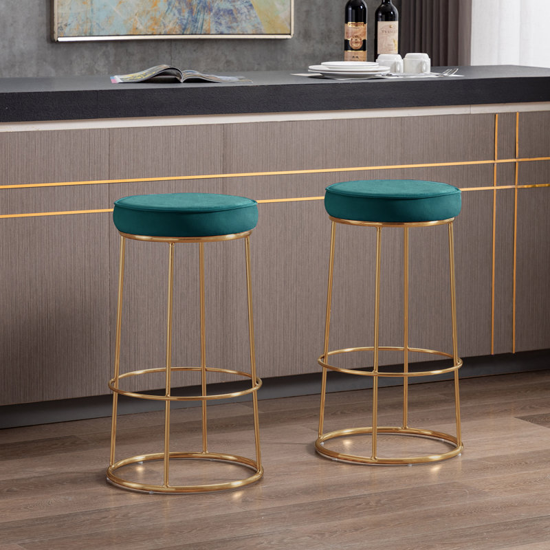 Tabouret de bar 28 po Wilhite, Vert