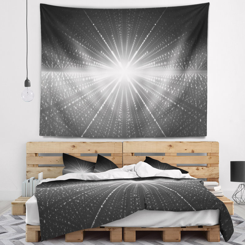 Tapisseriee abstraite étoile lumineuse dans galaxy, H 78 po x l 92 po