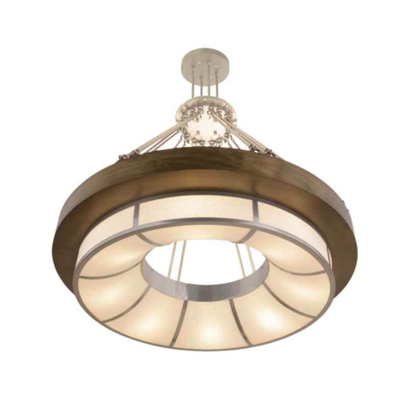 Luminaire suspendu tambour 8 lumières Cromp