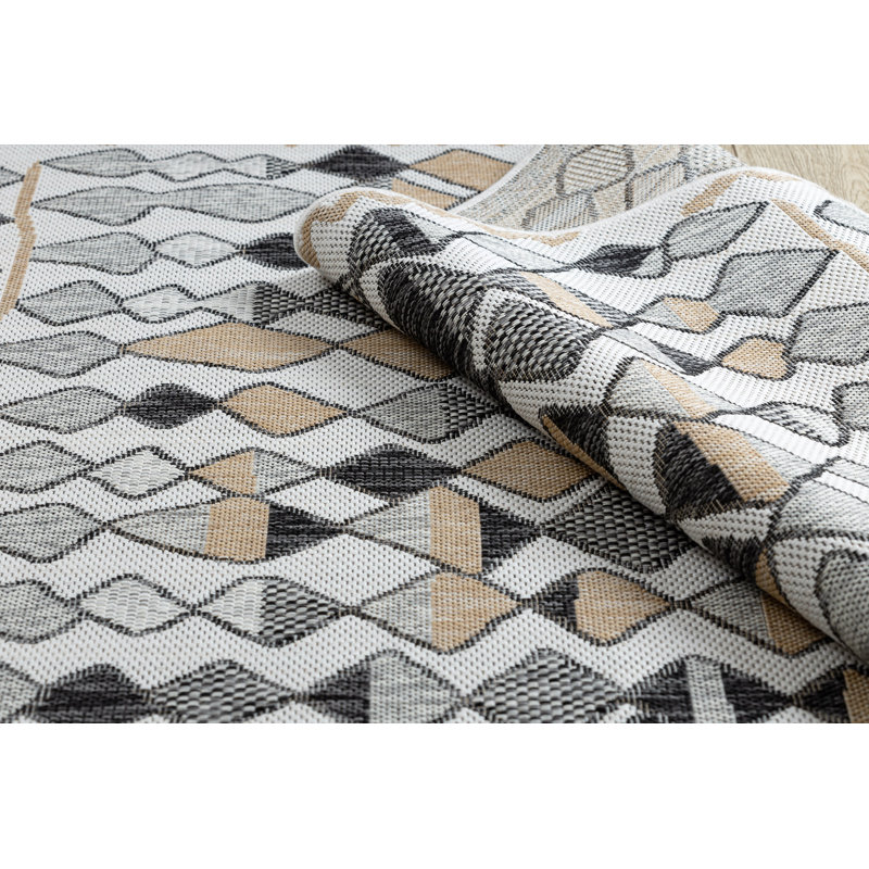 Eddard Geometric Indoor / Outdoor Area Rug, Rectangle 160 x 220cm