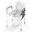 Raised Toilet Seat, 7-Position Height Adjustment 19.3" - 25.2", 350lbs Weight Capacity