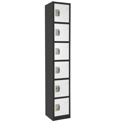 72" Steel 6-Tier Key Lock Storage Locker
