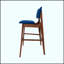Chaise de bar de style Mid-Century moderne avec conception ergonomique et structure en bois durable pour une assise confortable dans les espaces contemporains-1412018206