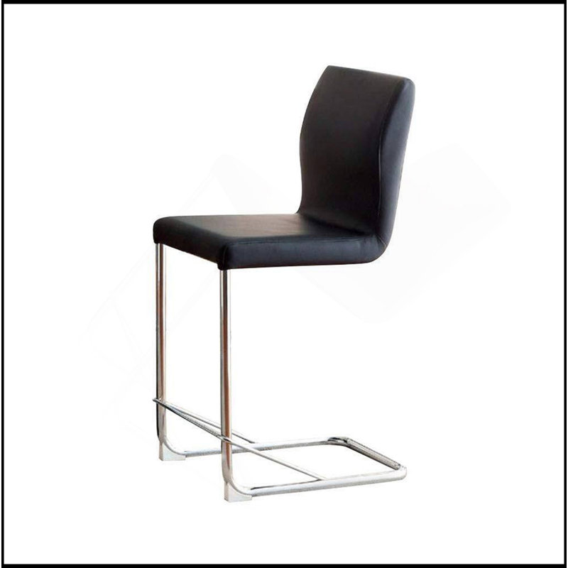 Chaises hautes de salle à manger à hauteur de comptoir 2 pièces Modern Elegance, Noir, noir, noir, noir