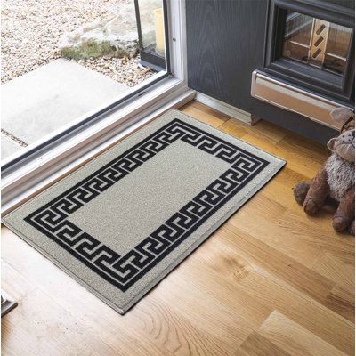 Rampzipoor Non-Slip Geometric Doormat