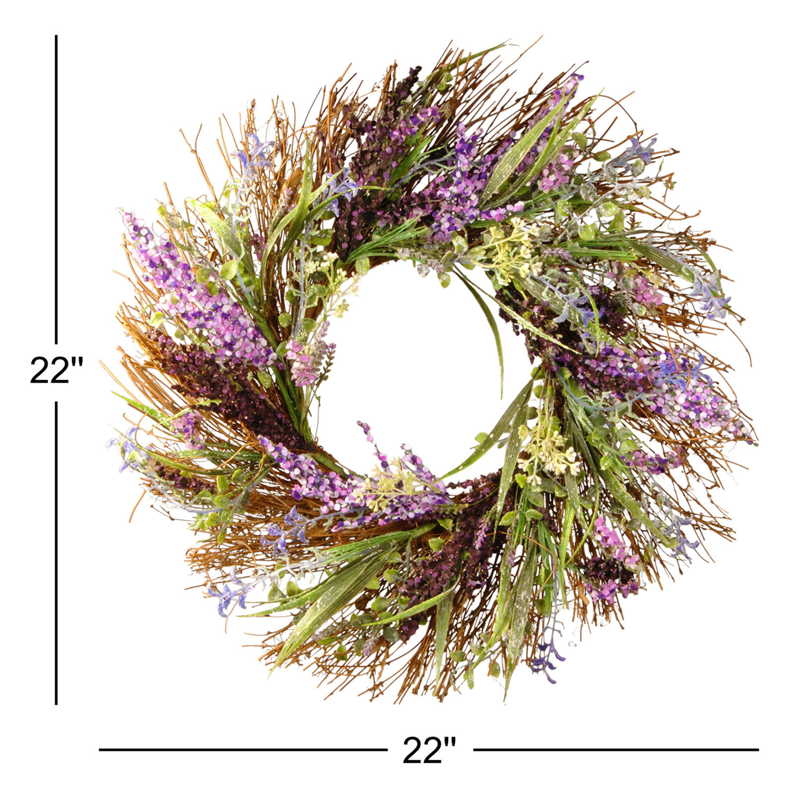 Illman 22" Handcrafted Wreath
