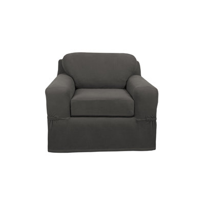 Ultra-Soft Stretch Box Cushion Armchair Slipcover