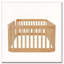 Structure de lit en bois avec clôture-1713493522