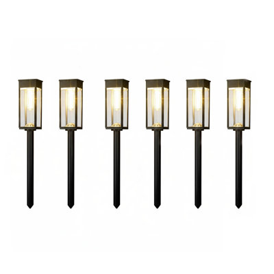 Solar Pathway Lights Outdoor,6 Pack Bright Solar Lights Outdoor