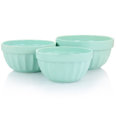 Ensemble de bols à mélanger en grès 3 pièces Martha Stewart Broadbrook