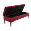 Safar Striped Ottoman Storage Bench – Upholstery Plush Velvet Shoe Bench with Black Turned Wooden Legs-520219406-521705319