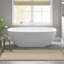 Tapis pour salle de bain réversible 100% coton 24 x 72 po 3000 g / m² - Walk On Clouds, facile d'entretien, antidérapant recommandé, durable-953576510-953576498