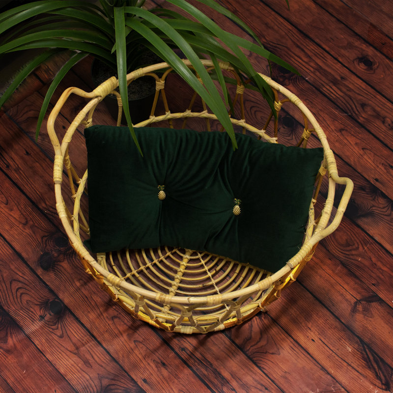 Montano Pineapple Rectangular Scatter Cushion, Emerald Green