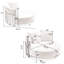Fauteuil pivotant confortable surdimensionné avec support pour téléphone réglable et revêtement en polyester-1417179378