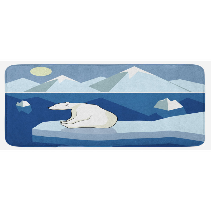 Tapis de cuisine ours polaire