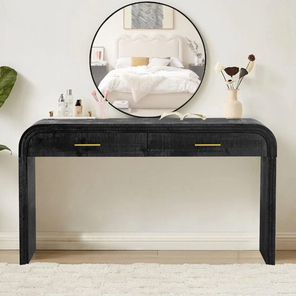 Gracie Oaks Katen Distinctive Vintage Sofa Table: Open-Style Console ...