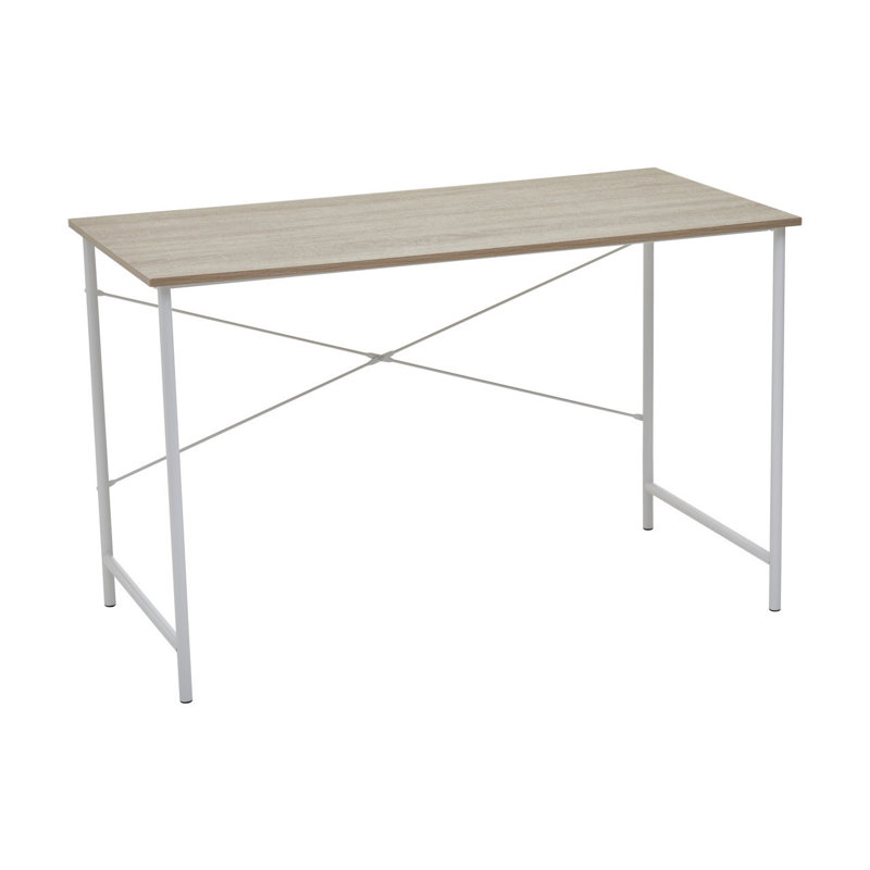 Octa Metal Base Writing Desk, Natural