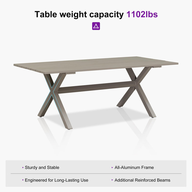 Outdoor Dining Set For 8 All-weather 9 Pieces Patio Aluminium Dining Table And Rope Weave Chairs Included Cushions For Backyard Indoor Decor Kitchen Patio Furniture Set Grey And Navy