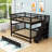 Full Over Full Wooden Bunk Bed With Twin Trundle And Staircase Storage-1925910532