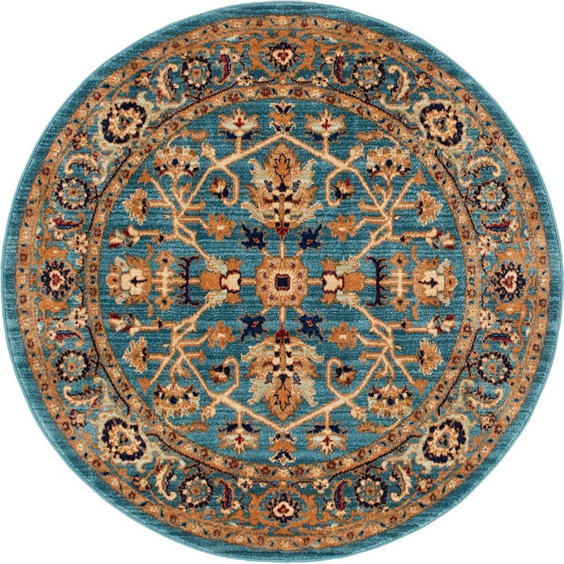 Garth Oriental Indoor Rug, Round 4'5"