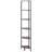 67.5" H x 11.2" W 6 Tier Corner Shelf Tall Corner Stand with LED Light Narrow Display Rack