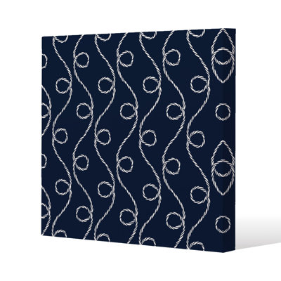 Swirled Rope Slim Style Canvas Print , 15mm Slim Real wood.