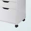 Armoire mobile à 5 tiroirs Sutton, blanche, H 26,17 po x l 31,85 po x P 15,71 po-809468376