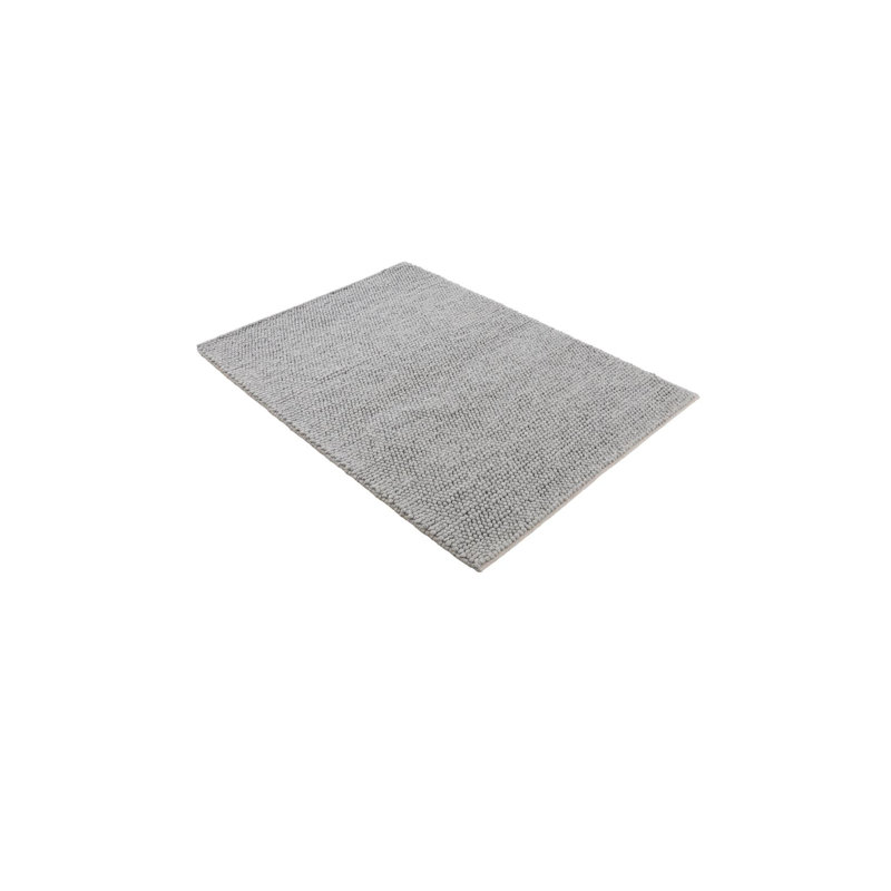 Handgefertigter Wollteppich Aus In Hellgrau Hand Loomed Area Rug, Rectangle 200 x 290cm