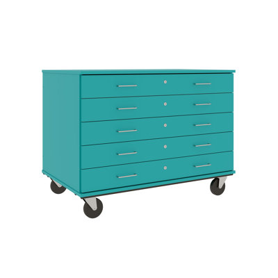 Armoire mobile à 5 compartiments avec roulettes