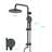 Shower Head With Handheld Shower System With 8" Rainfall Shower Head Shower System Dual Shower Combo 3-Setting Handheld Sprayer With Slide Bar