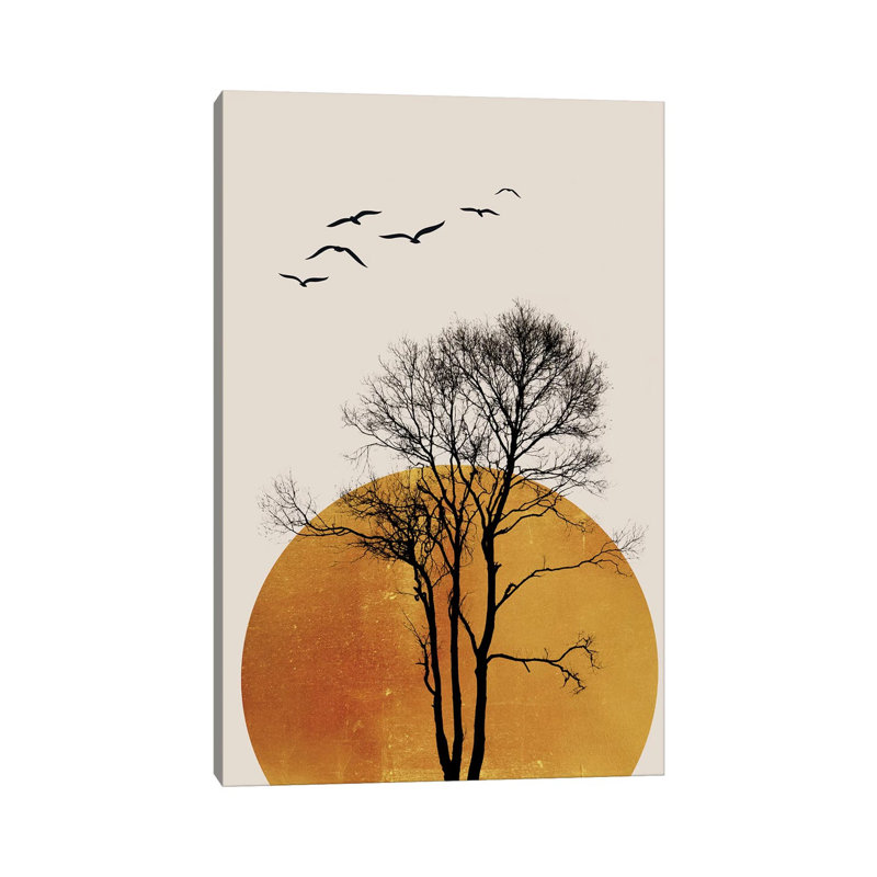 Winter Sunrise - Dark by Kubistika - Wrapped Canvas Print, 66.04 cm H x 45.72 cm W x 1.91 cm D