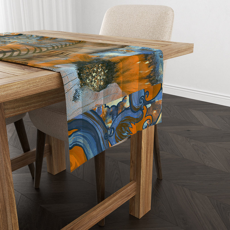 Traskwood Abstract Table Runner