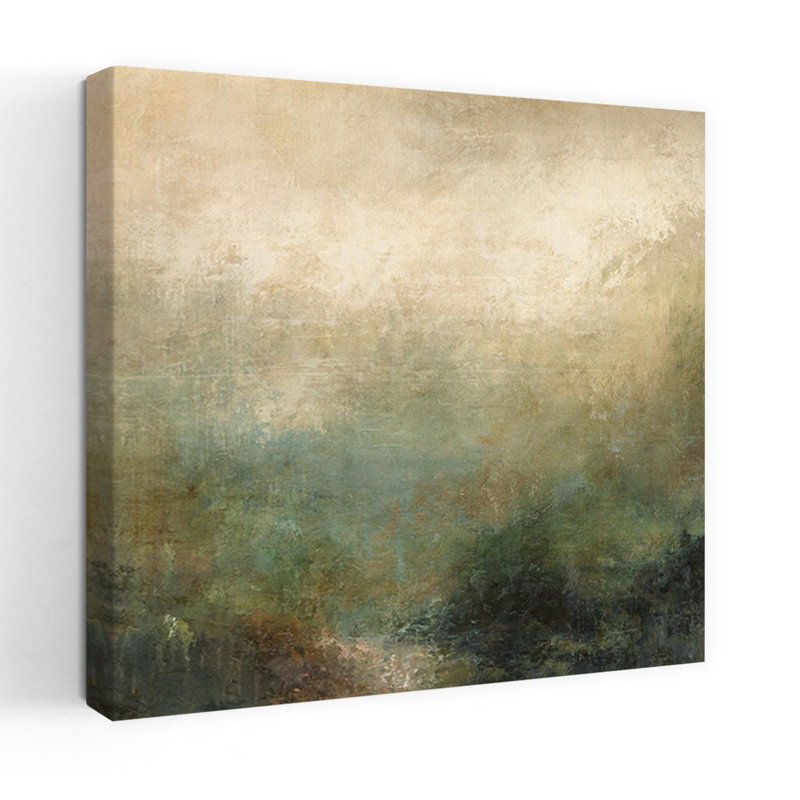 Forêt, paysage contemporain, art naturel, H 18 po x l 18 po