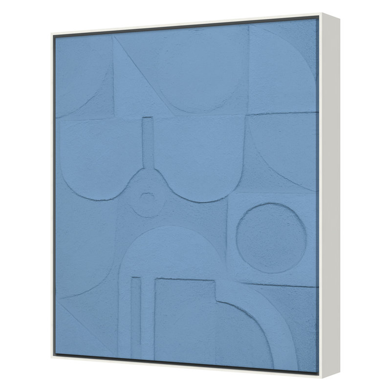 Silk Print by Blakley, Shana, 30" H x 24" W, White, Blue