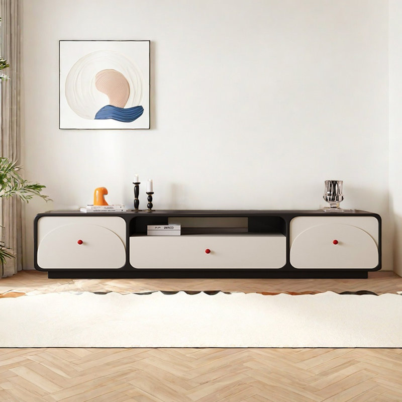 Meuble télé en bois de style rétro, 94.48"
