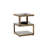 Pettis Stone Top End Table - Gold