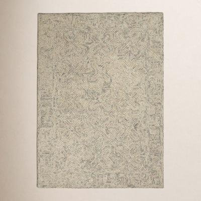 Joseph Handmade Wool Beige Rug