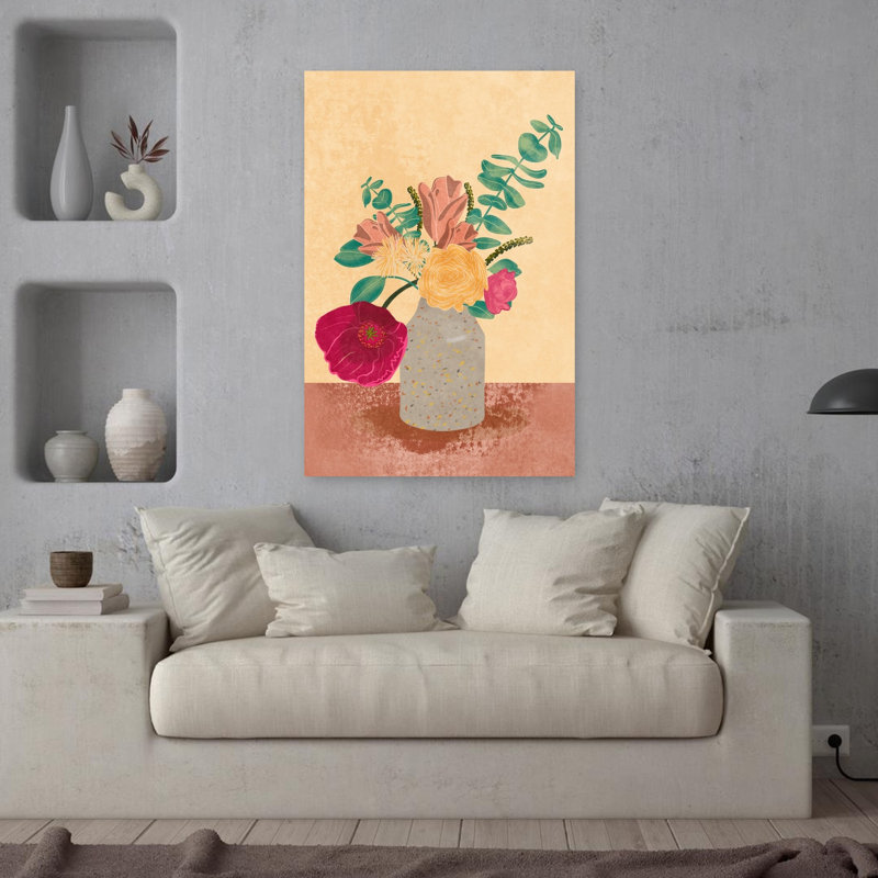 Art contemporain contemporain abstrait romantique, H 36 po x l 24 po
