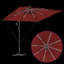 Umbrella with LED Strip Lights Polyester and Aluminium Outdoor Parasol-1633500827-1633500816