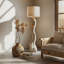 Lampe de salon moderne en bois