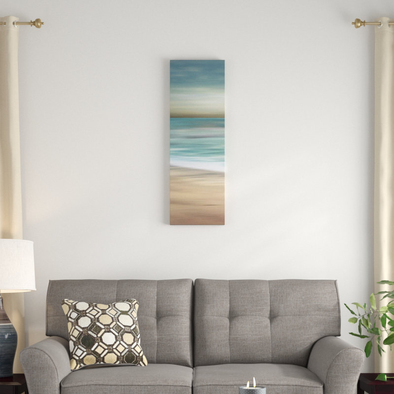 «Ocean Calm I», impression sur toile, H 36 po x l 12 po x P 1,5 po, Toile avec cadre noir