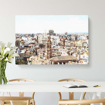 The Valencia Skyline in Spain - Wrapped Canvas
